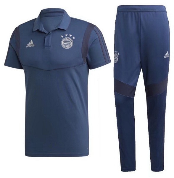 Polo Football Ensemble Complet Bayern Munich 2019-20 Azul